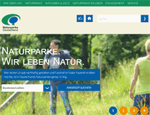 Tablet Screenshot of naturparke.de